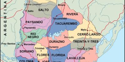 Zemljevid maldonado Urugvaj