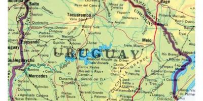 Zemljevid Urugvaj